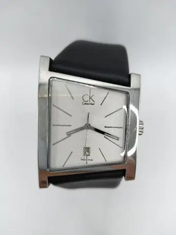 Calvin Klein 쿼츠 손목시계 실버/블랙