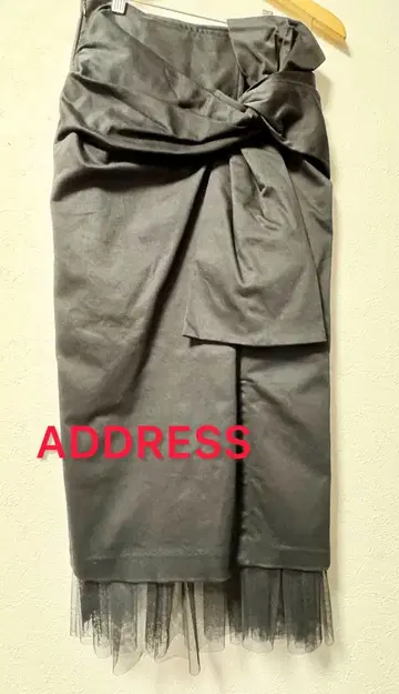 타이트 스커트 허리 리본 ADDRESS