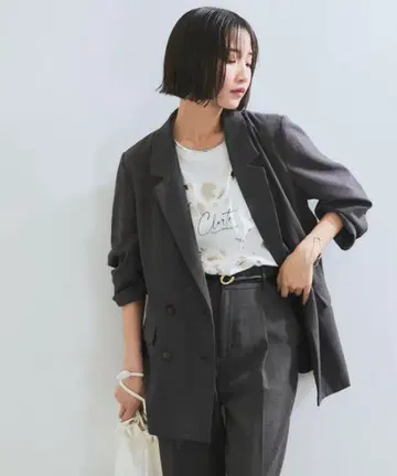 VIS 미이지 릴랙스 자켓 차콜 S 사이즈