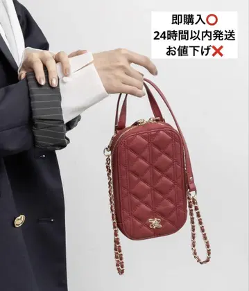 RANDA 2WAY 퀼팅 멀티 숄더백 레드