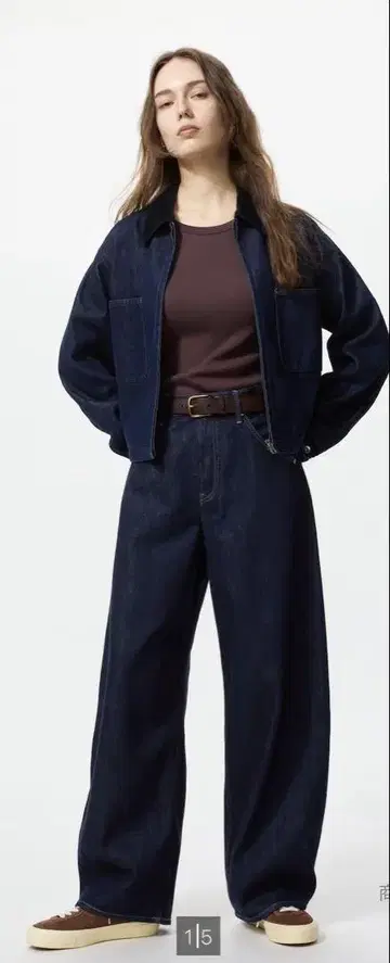UNIQLO 유니클로 배기 커브 청바지 26inch