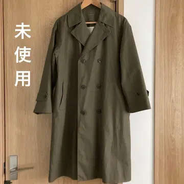 무인양품 트렌치코트 카키 올리브 그린 남녀 공용