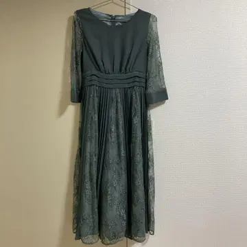 niana 그린 레이스 드레스 L 사이즈