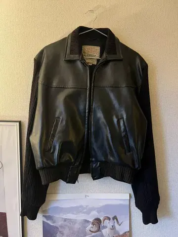 campus 가죽 자켓 빈티지 60s