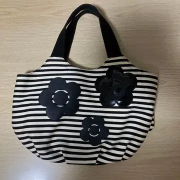 MARY QUANT 스트라이프 토트백