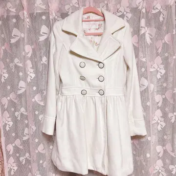 LIZ LISA 화이트 코트 프린세스 실루엣