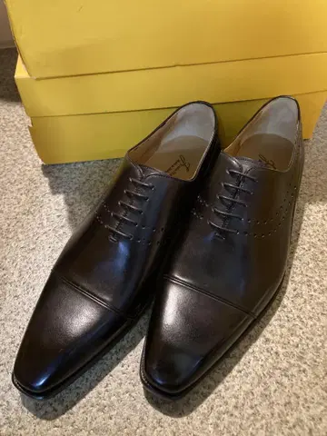 프란체스코 베니뇨 블랙 드레스 슈즈 7 1/2 26.5cm