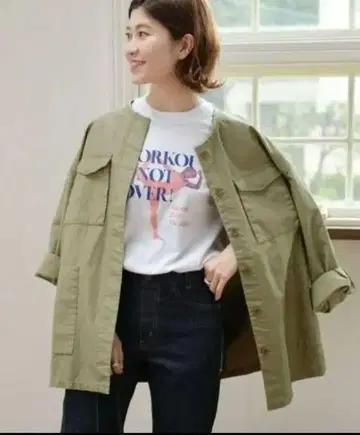 스픽 앤 스팬 노카라 자켓
