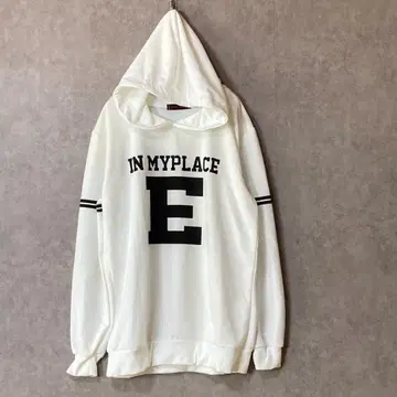 Shi Li 패션 (XL) 빅 프린트 후드티 * 캐주얼 * 화이트