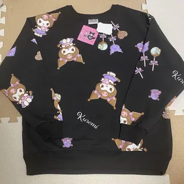 미사용 산리오 쿠로미 벌스데이 올 패턴 속기모 트레이닝복 M