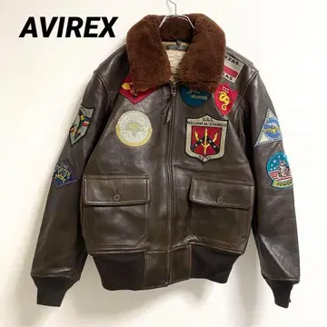 [ 컨디션 최상 ] AVIREX 플라이트 자켓 G-1 탑건 양가죽 레더
