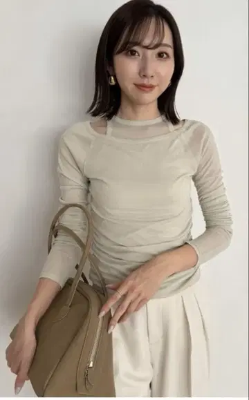 anuans 시어 골지 아이어 컷 상의 미사용 새상품