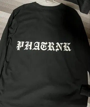 PHATRNK 블랙 긴팔 티셔츠 L