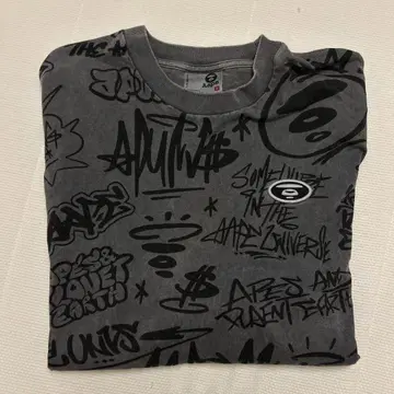 Aape 그래피티 T셔츠 S사이즈 그레이