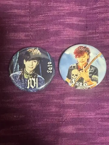 ASH DA HERO Sato 핀 배지 2개 세트