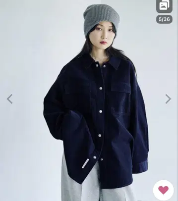 이번 시즌 완판템 렙심 블라우스 셔츠 코듀로이 BIG 셔츠 네이비