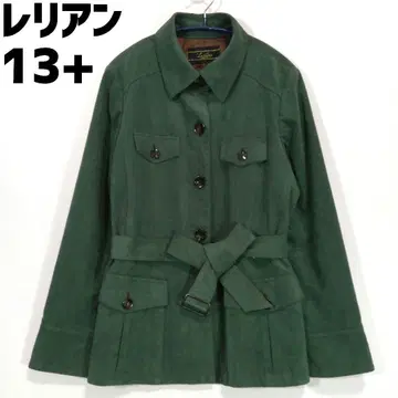 Leilian 엑세 페이크 스웨이드 자켓 벨트 레리안 13+