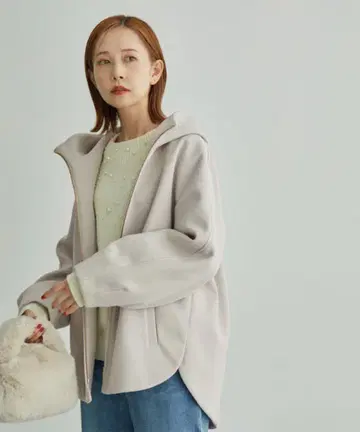 로페 피크닉 후드 부착 자켓 38