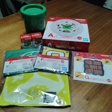 슈퍼 마리오 제일복권 벽걸이 시계 저금통