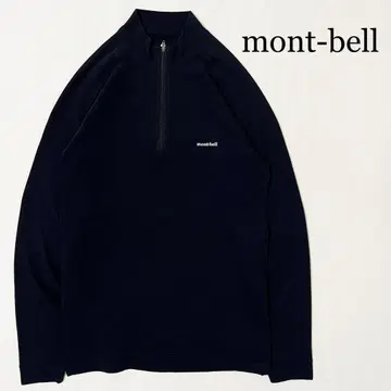 mont-bell 몽벨 하프 지퍼 셔츠 아웃도어 블랙 M