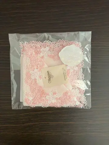 [ 미개봉 ] 긴자와 레이스 봄날 핑크 손수건
