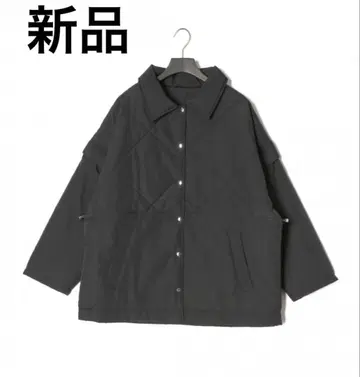 H20 블랙 퀼팅 자켓 L 탈부착 2WAY 퀼트 블루종