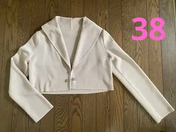새상품급 폭시 foxey 비쥬 가디건 볼레로 베이지 38