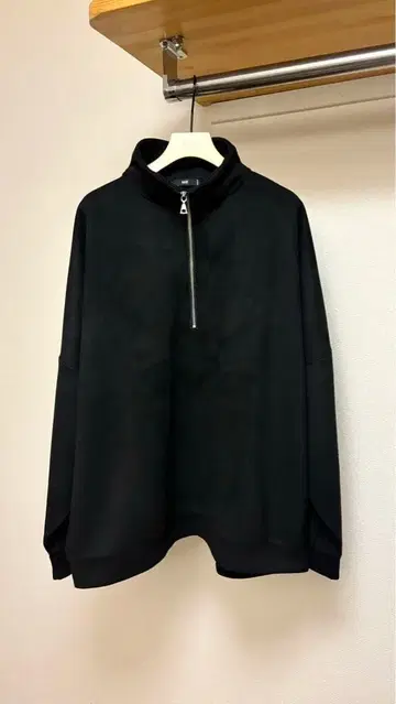 HARE 스웨이드 하프 ZIP