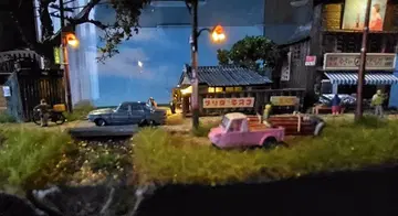 디오라마 모델 쇼와 시대의 거리 풍경