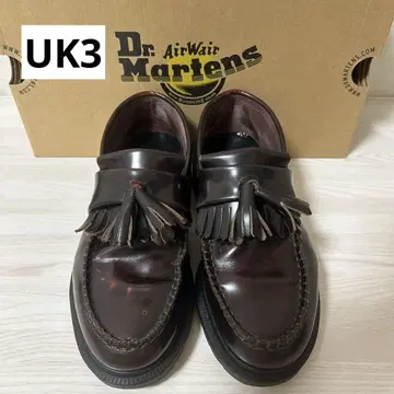 닥터마틴 에이드리안 로퍼 UK3 체리 레드 브라운