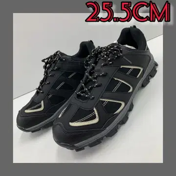 25.5cm 새상품 남성용 발수 와이드 트레킹 슈즈 신사 블랙