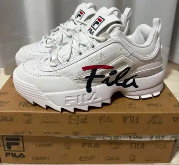 FILA 디스럽터 2 스크립트 스니커즈 240 화이트