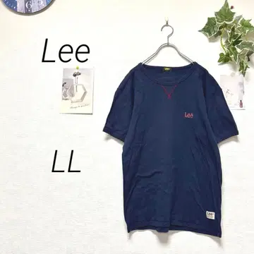 10364 Lee 브랜드 로고 프린트 반팔 T셔츠 LL 캐주얼