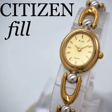 34 CITIZEN fill 오벌 여성용 시계 골드 실버