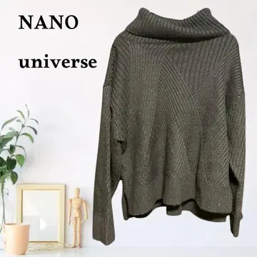 zB1166 [ F ] NANO universe 보틀넥 니트