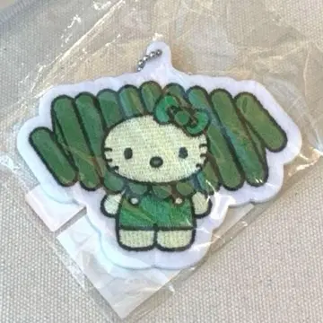 오사카 간사이 엑스포 일본관 한정판 키티 자수 참 키링 모 스피루리나