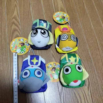 개구리 중사 케로로 페이스 포켓 카라비너 부착 파우치