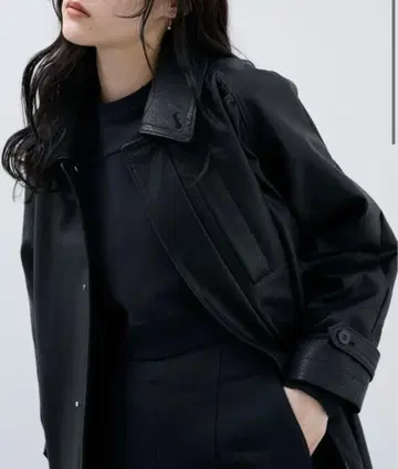 FAUX LEATHER COAT