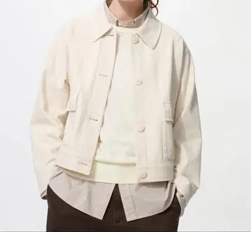 UNIQLO 저지 릴랙스 자켓 내추럴 XXL