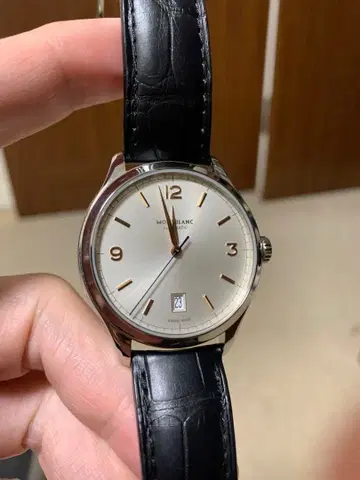 Montblanc 자동 와인딩 손목시계 실버