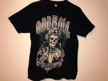 ODDBALL STUDIOS 티셔츠 블랙 해골 해골 TATTOO