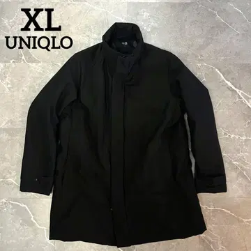 새상품급 UNIQLO 유니클로 하이브리드 다운 코트 XL 블랙 다운