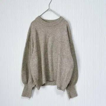 1549 제나에스파스 메르베유 긴팔 니트 브라운 골드 라메