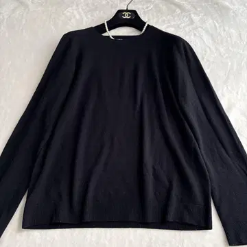 UNIQLO 캐시미어 100% 블랙 니트 스웨터 XL