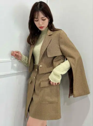 dazzlin 체크 셋업