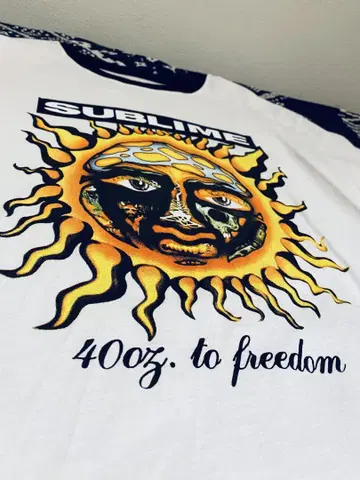Sublime [ 40oz. to freedom ] 링거 T셔츠 XL