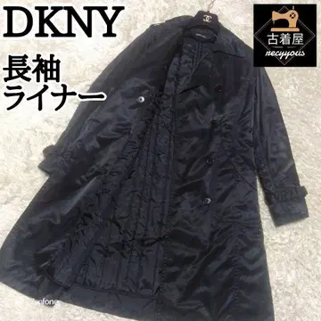 DKNY 충전솜 긴팔 라이너 A라인 롱 코트