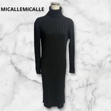 MICALLEMICALLE 미카레미카레 터틀넥 롱 원피스 F