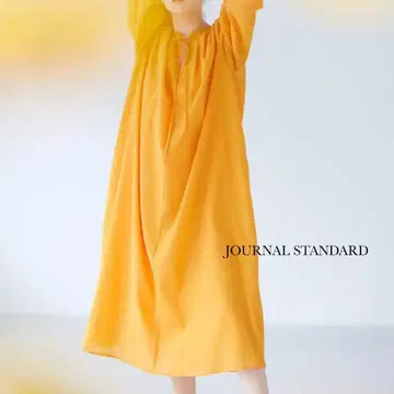 JOURNAL STANDARD 요류 개더 원피스 오렌지