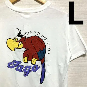 새상품 알라딘 이아고 사가 자수 반팔 T셔츠 자파 빌런즈 L